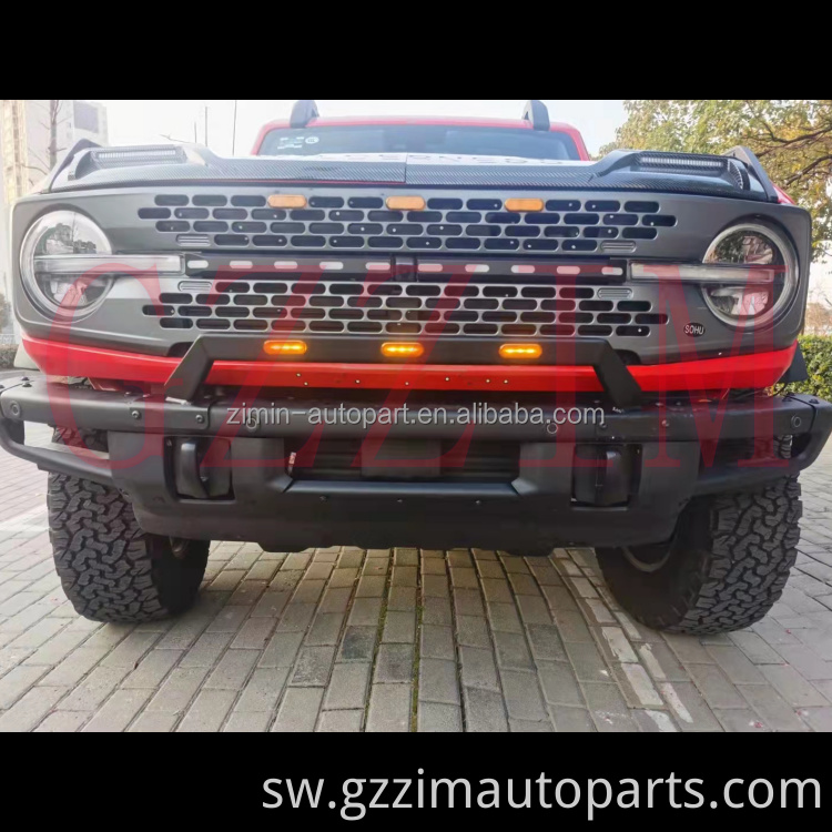 Vifaa vya Offroad Pickup Auto Led Bumper Guard Bull Bar ya Bronco
